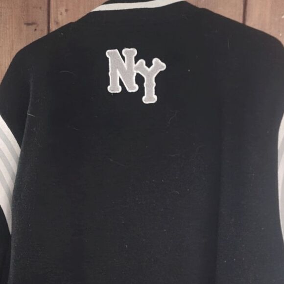 N.Y. BLACK Yankees Vintage Wool Bomber J.W. Nostalgia 1933 Negro League Club - Picture 5 of 14